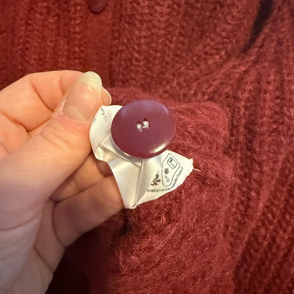 EUC Sezane Emile Cardigan in Garnet - Size L - Picture 7 of 7